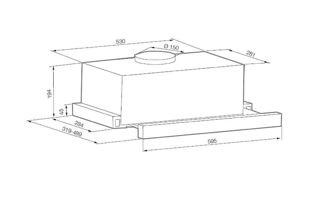 Вытяжка с выдвижным экраном Comfort Graude DHF 60.0 E