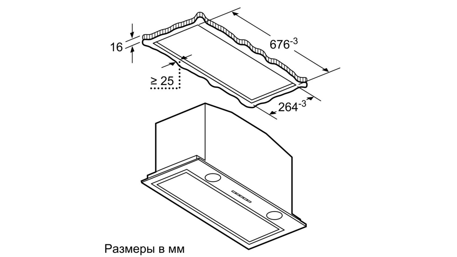 Встраиваемая вытяжка Neff D57ML66N1
